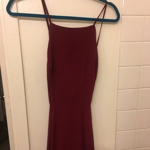 Lulus wine colored maxi dress